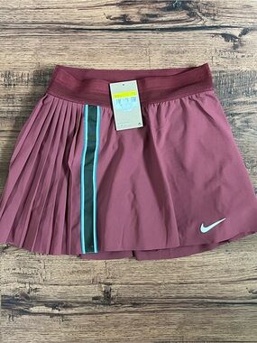 Nike Court Slam Tennis Skirt ‘Maroon’ (size wmns S)